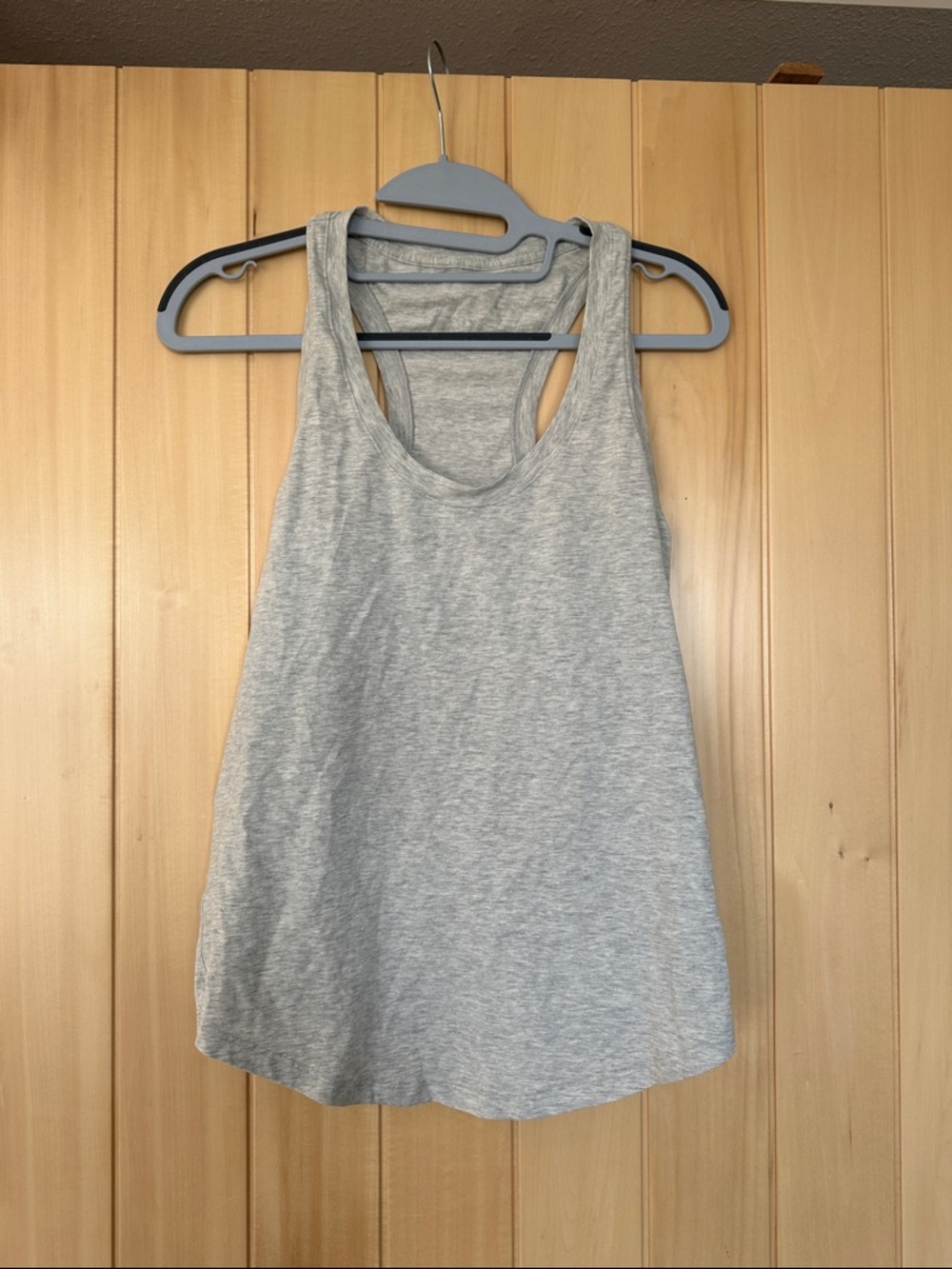 lululemon athletica Heather Gray Racerback Tank - Women